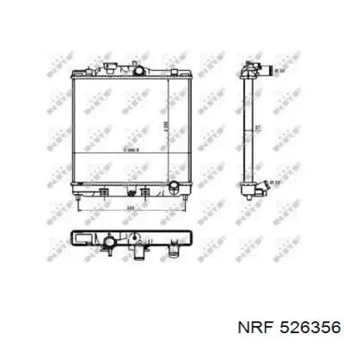 526356 NRF радиатор