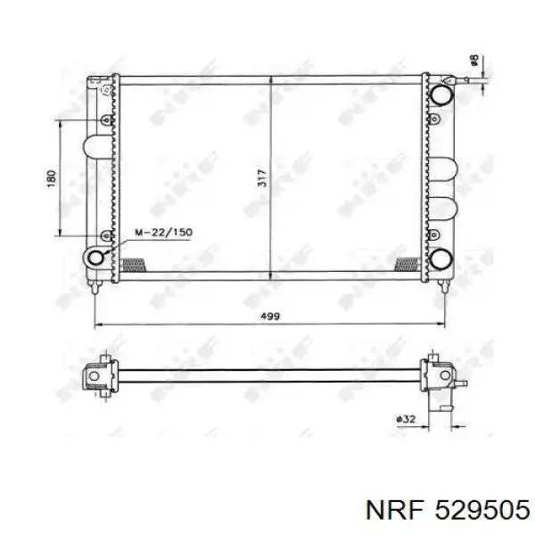 529505 NRF радиатор
