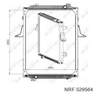 529564 NRF радиатор