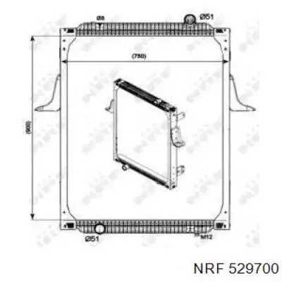 Радиатор 29700 NRF