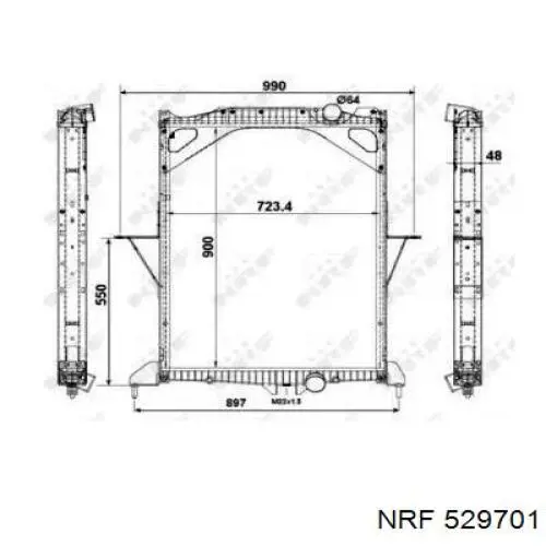 529701 NRF радиатор