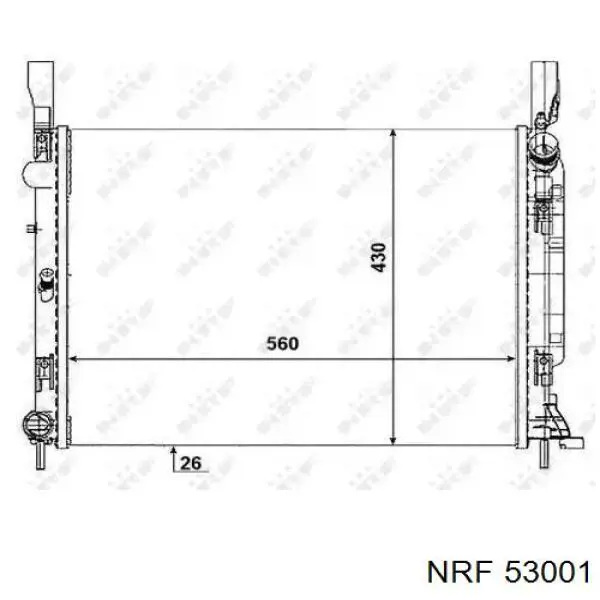 53001 NRF радиатор