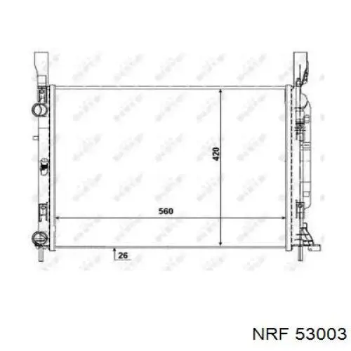 FP 56 A58-NF NRF радиатор