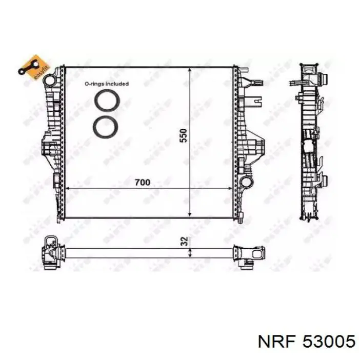 Купить FP74A921AV AVA Радиатор водяной