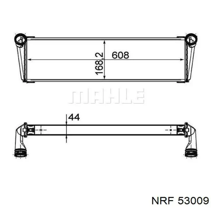 Радиатор охлаждения двигателя NRF 53009 цена, от 618.57 USD