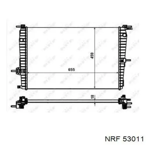 53011 NRF радиатор