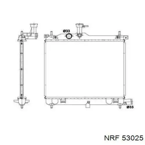 53025 NRF радиатор