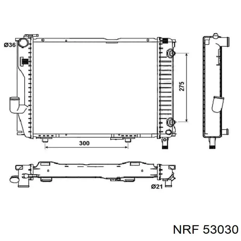 53030 NRF радиатор