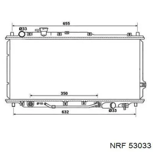 Радиатор 53033 NRF