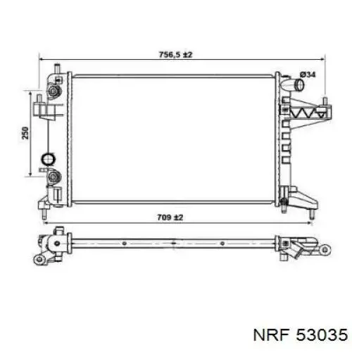 53035 NRF радиатор