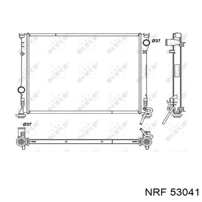 Радиатор 53041 NRF