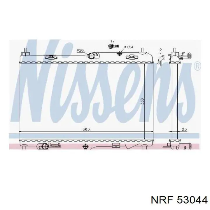 Радиатор охлаждения двигателя NRF 53044 цена, от 81.74 USD