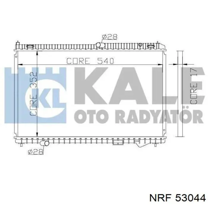 53044 NRF Радиатор основной