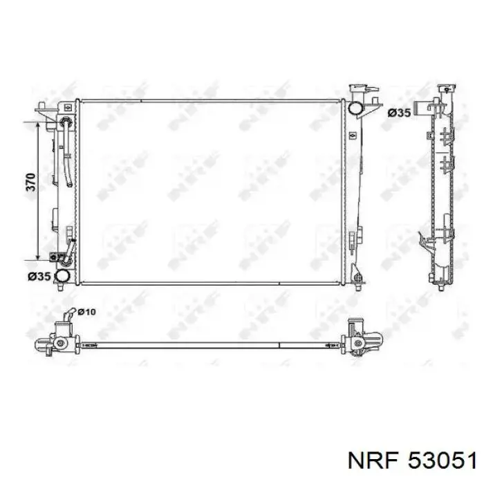 Радиатор 53051 NRF