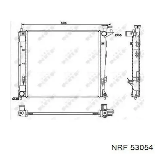 53054 NRF радиатор