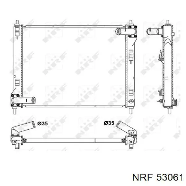 Купить 613NSA167 TYC Радиатор водяной