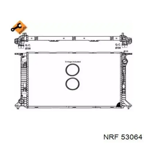 Радиатор 53064 NRF