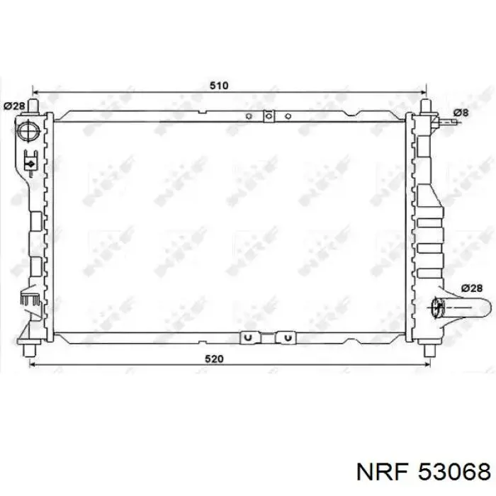 53068 NRF радиатор