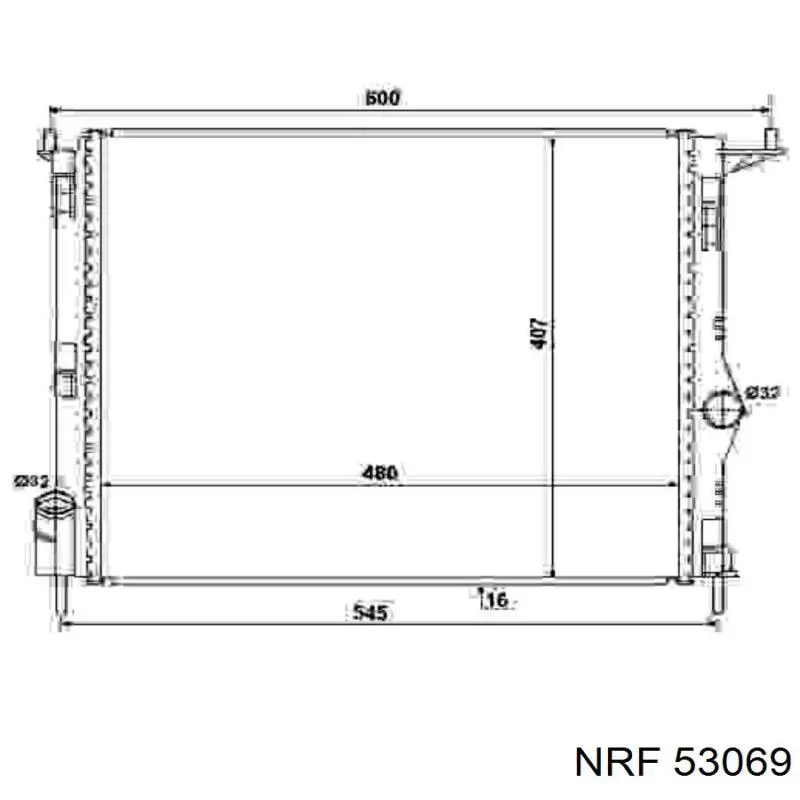 53069 NRF радиатор