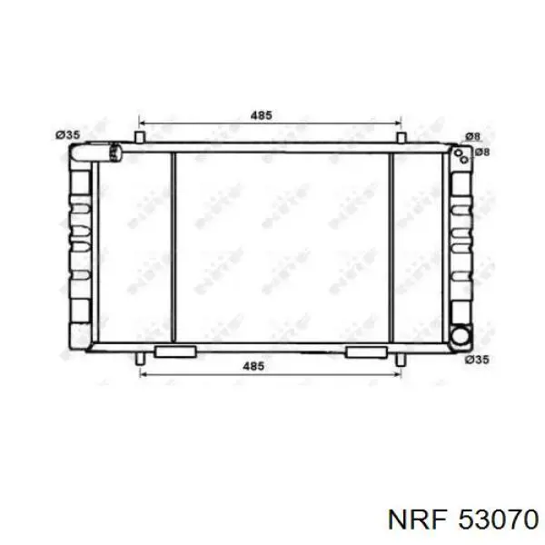 53070 NRF Радиатор основной