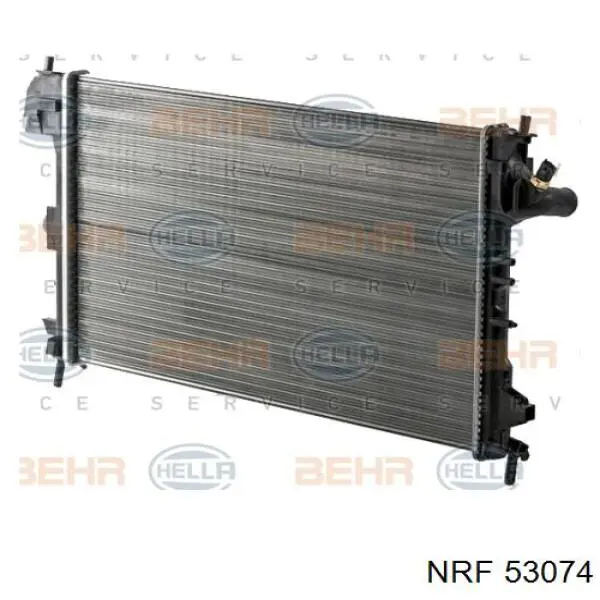 Radiador refrigeración del motor 53074 NRF