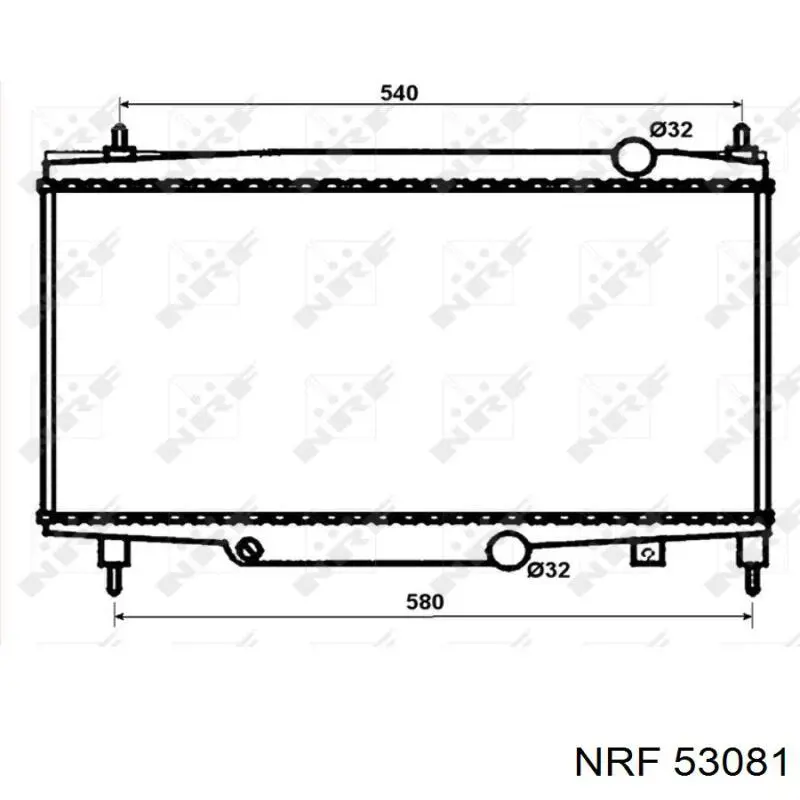 Радиатор 53081 NRF