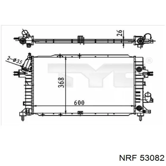 Купить R12135 Sato Tech Радиатор водяной