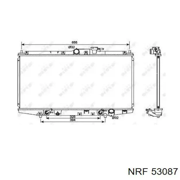 Радиатор 53087 NRF