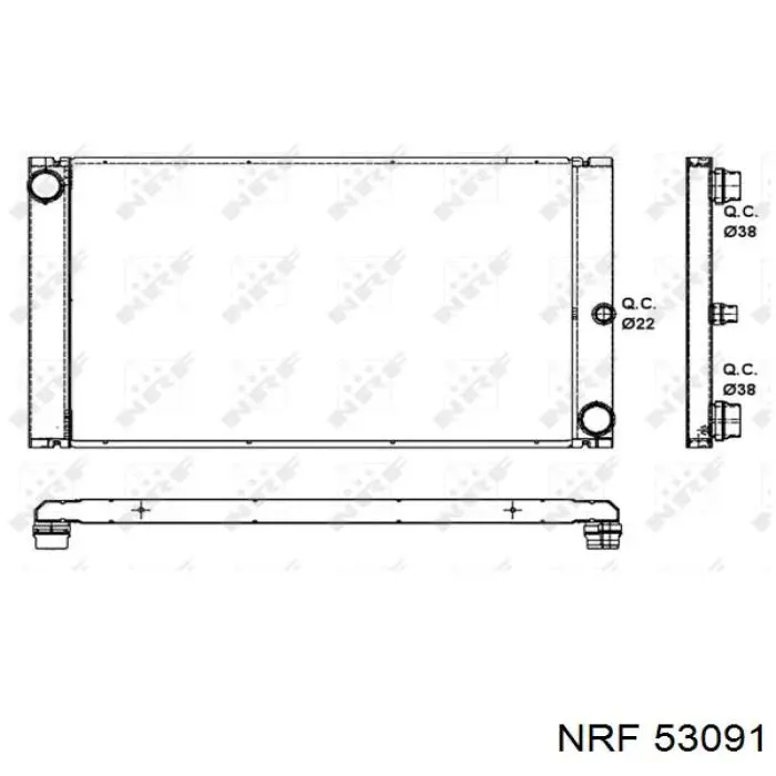 Радиатор RA60762 Signeda