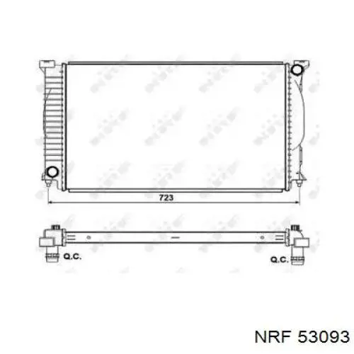 53093 NRF радиатор