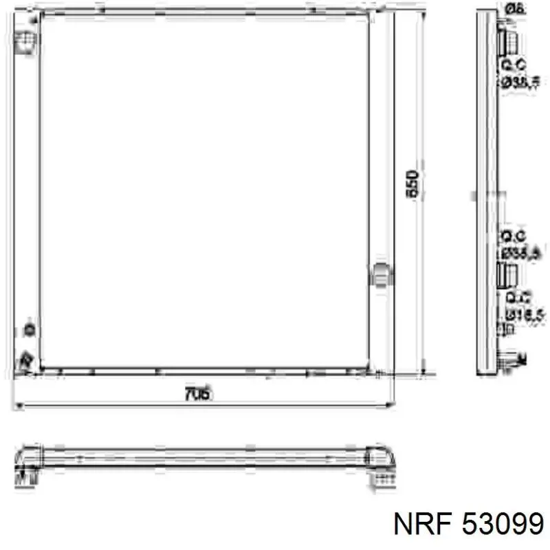 53099 NRF радиатор