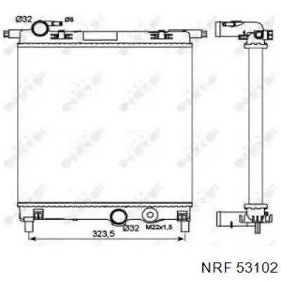 Радиатор 53102 NRF