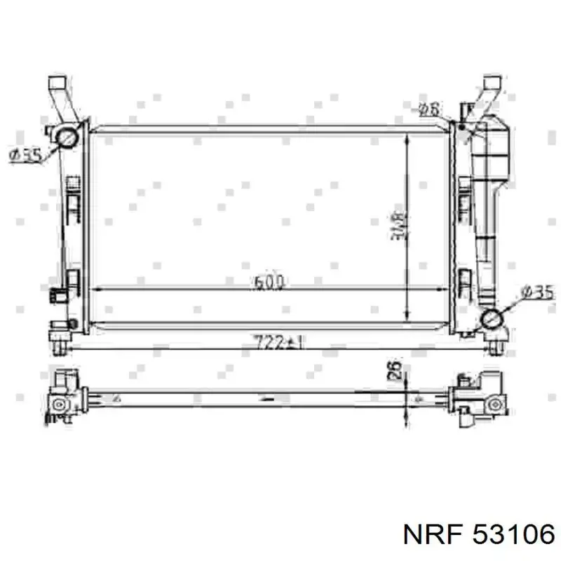 53106A NRF радиатор