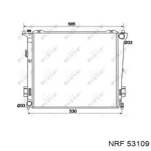 Радиатор 53109 NRF