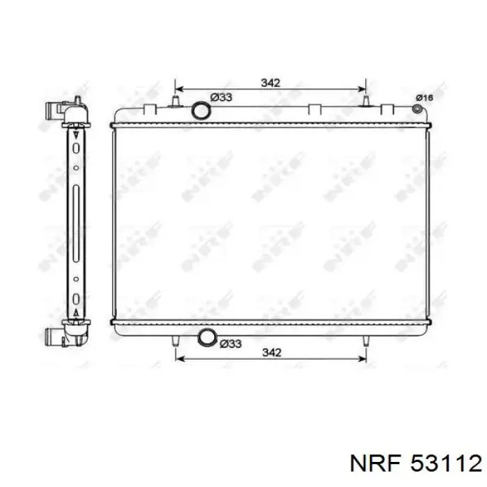 53112 NRF радиатор