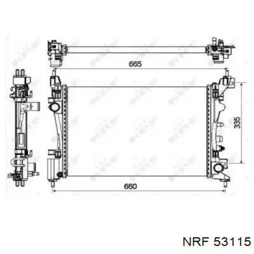 53115 NRF радиатор