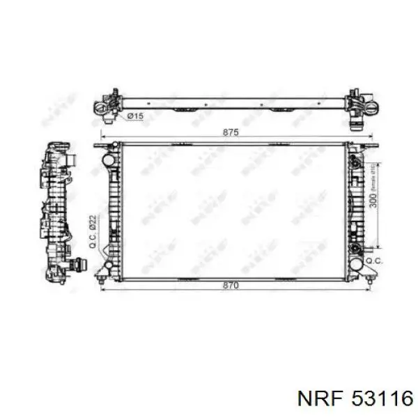 53116 NRF радиатор