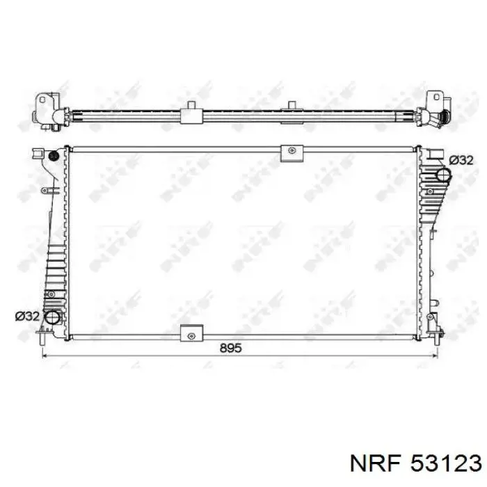 53123 NRF радиатор
