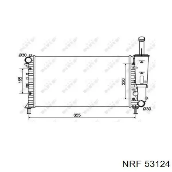 Радиатор 53124 NRF