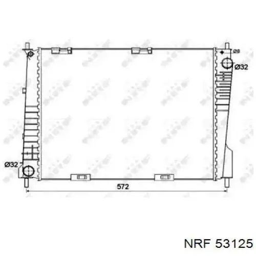 53125 NRF радиатор