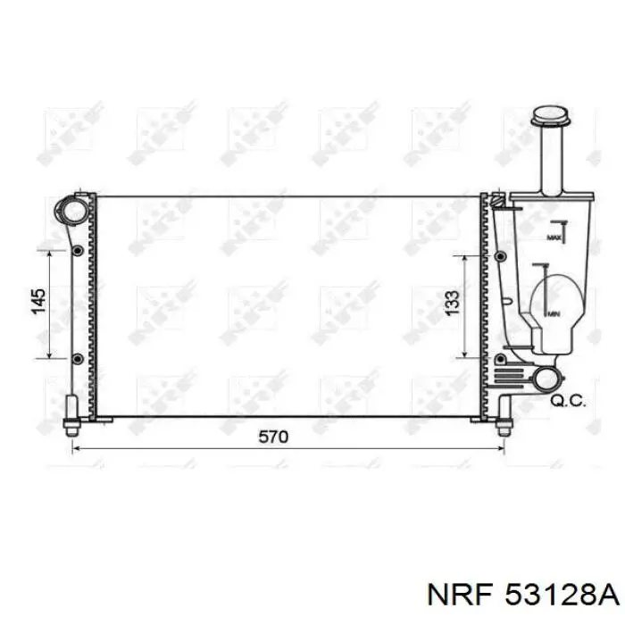 Радиатор 0051759805 Fiat/Alfa/Lancia