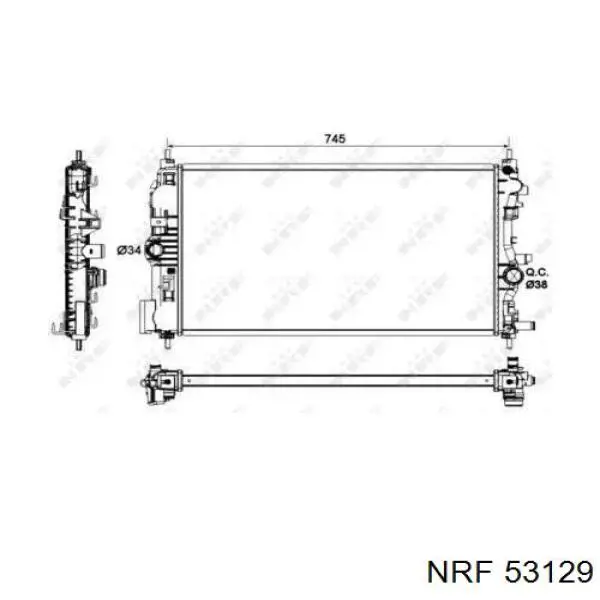 53129 NRF радиатор