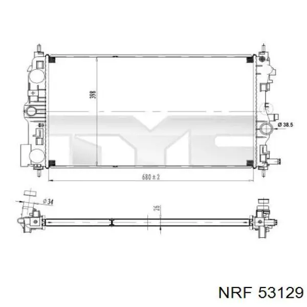 RA630736 Signeda Радиатор основной