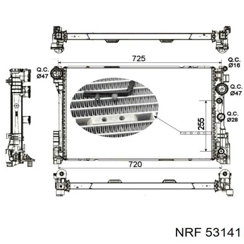 53141 NRF радиатор
