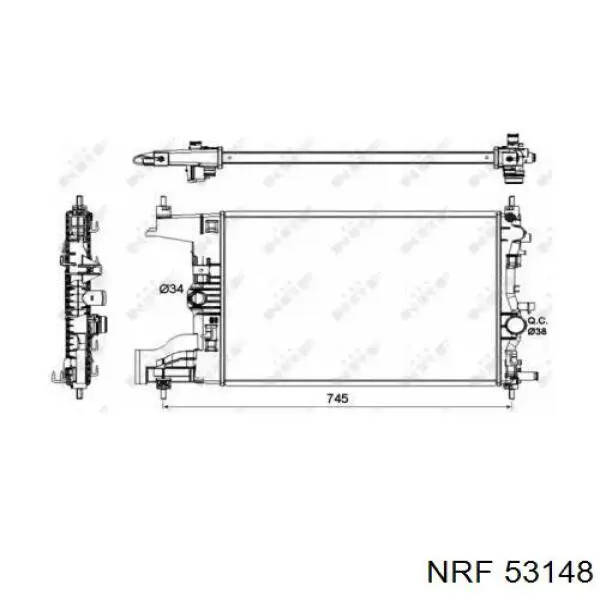 53148 NRF радиатор