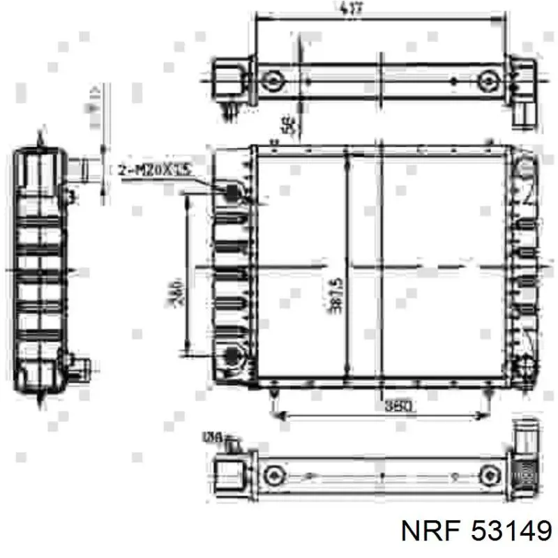 53149 NRF радиатор