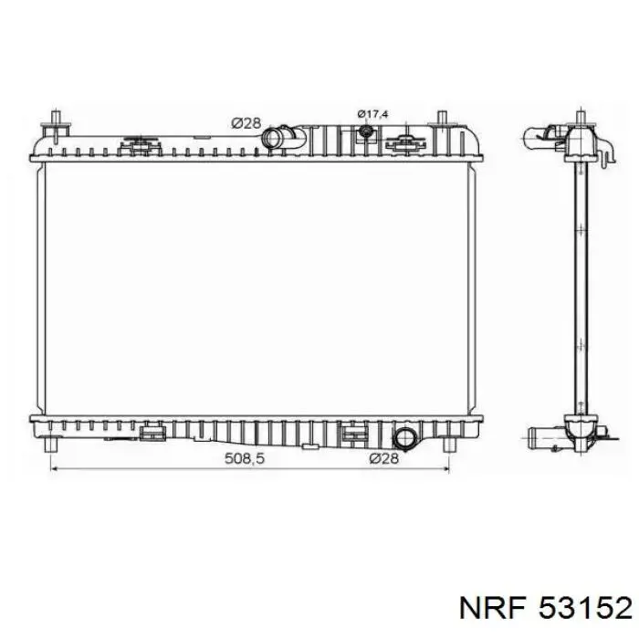 53152 NRF радиатор