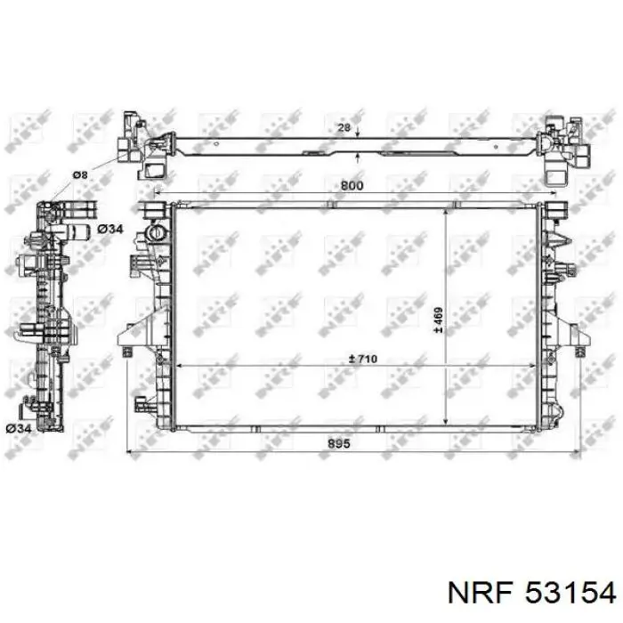 53154 NRF радиатор