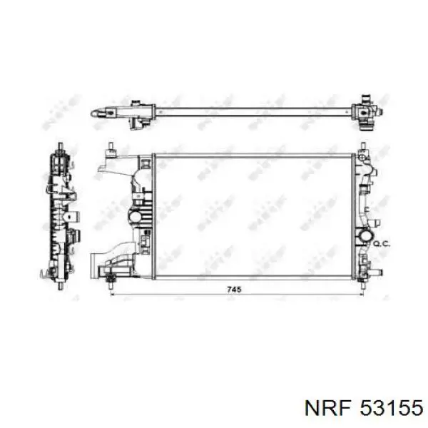 53155 NRF радиатор