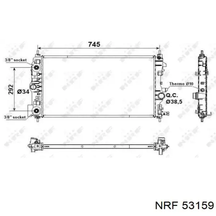 53159 NRF радиатор
